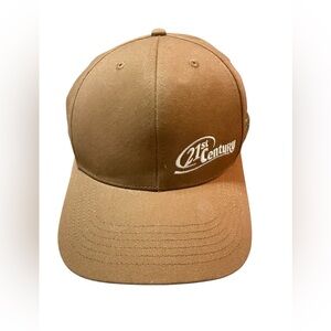 21st Century Equipment hat-John Deere Brown Hat with Green Emblem